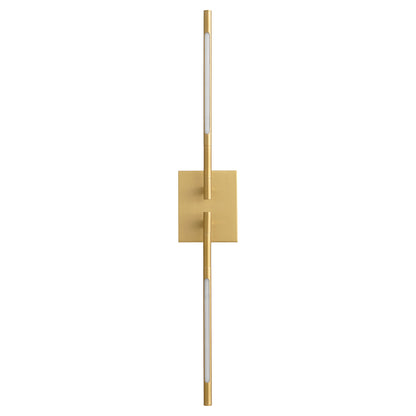 Oxygen Lighting Palillos Sconce in Aged Brass 3-404-40