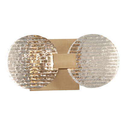 Oxygen Lighting Axiom Sconce in Aged Brass 3-5050-40