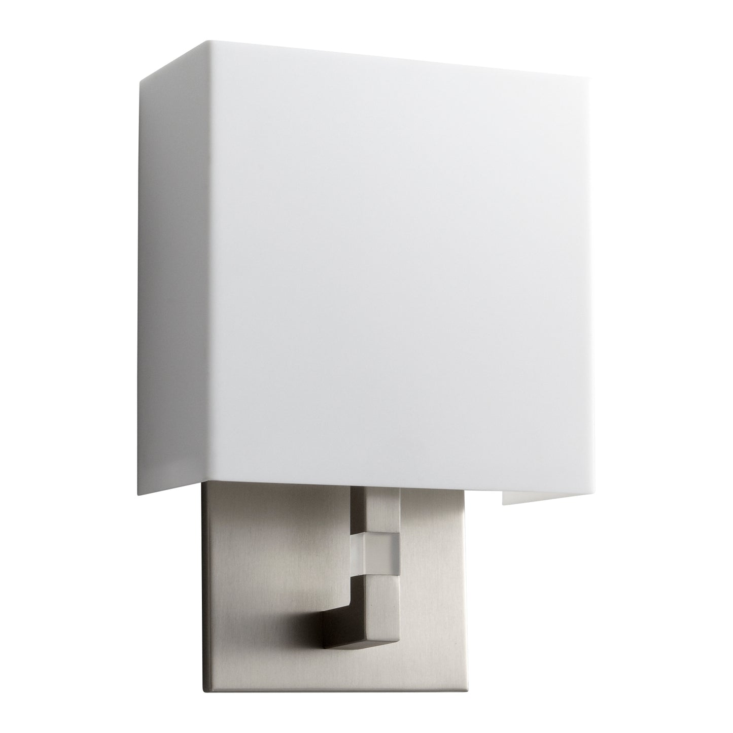 Oxygen Lighting Chameleon Sconce in Satin Nickel w/ Matte White Acrylic 3-521-24