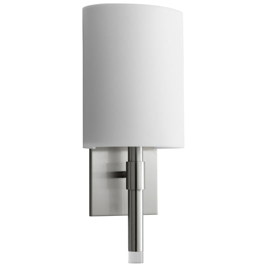 Oxygen Lighting Beacon Sconce in Satin Brass w/ Matte White Acrylic 3-587-224