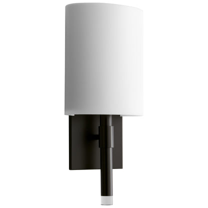 Oxygen Lighting Beacon Sconce in Old World w/ Matte White Acrylic 3-587-295