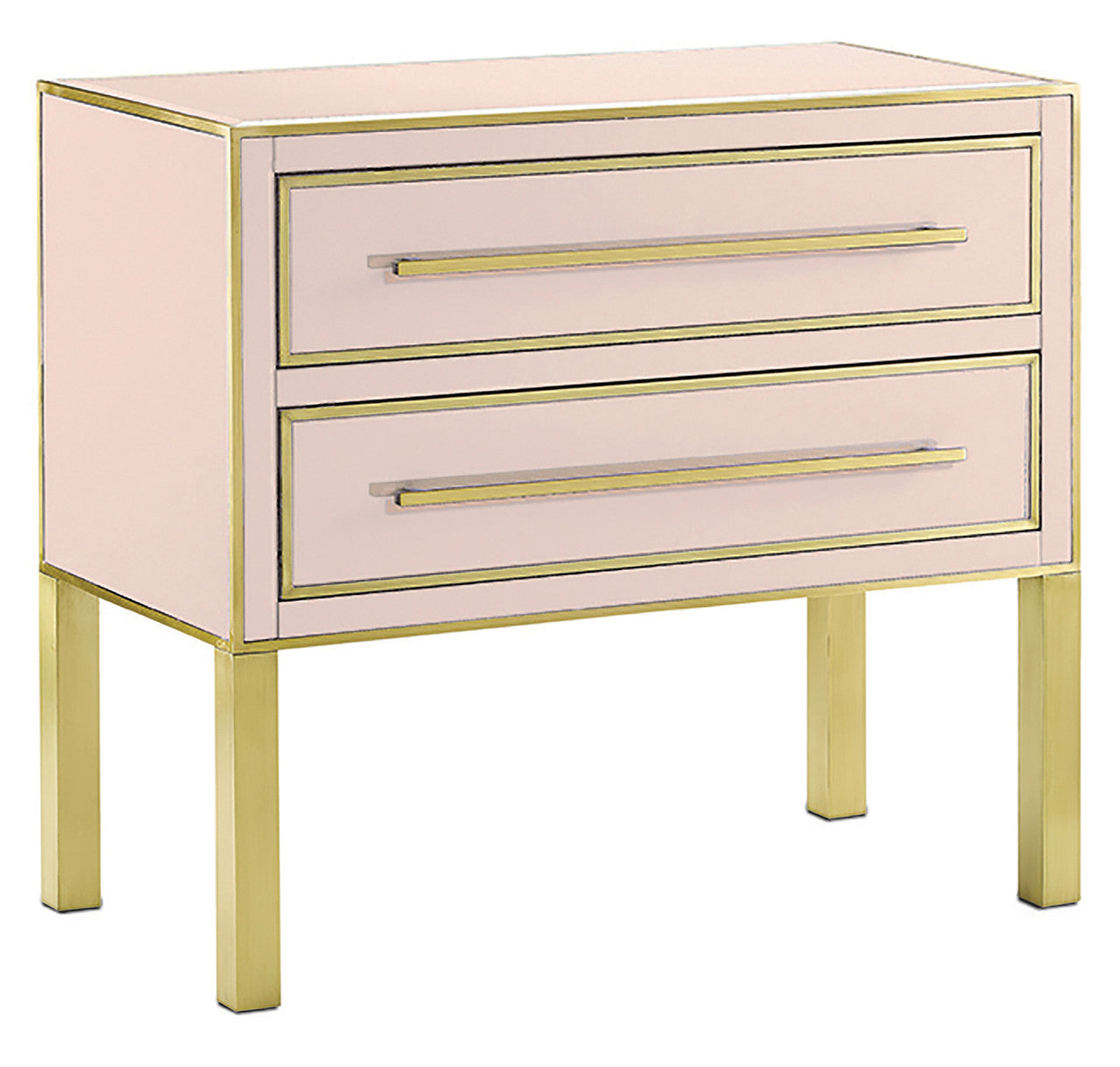 Currey & Co. Arden Pink Chest 3000-0029