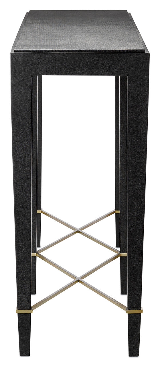 Currey & Co. Verona Black Console Table 3000-0097