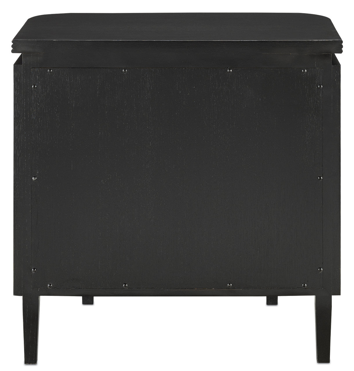 Currey & Co. Briallen Black Nightstand 3000-0098