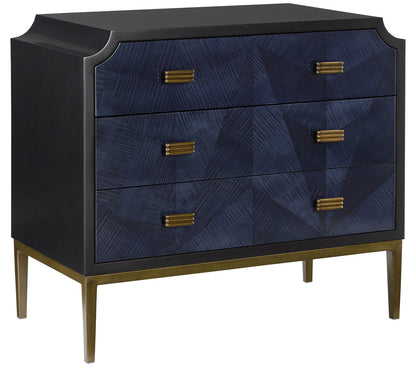 Currey & Co. Kallista Blue Chest 3000-0124