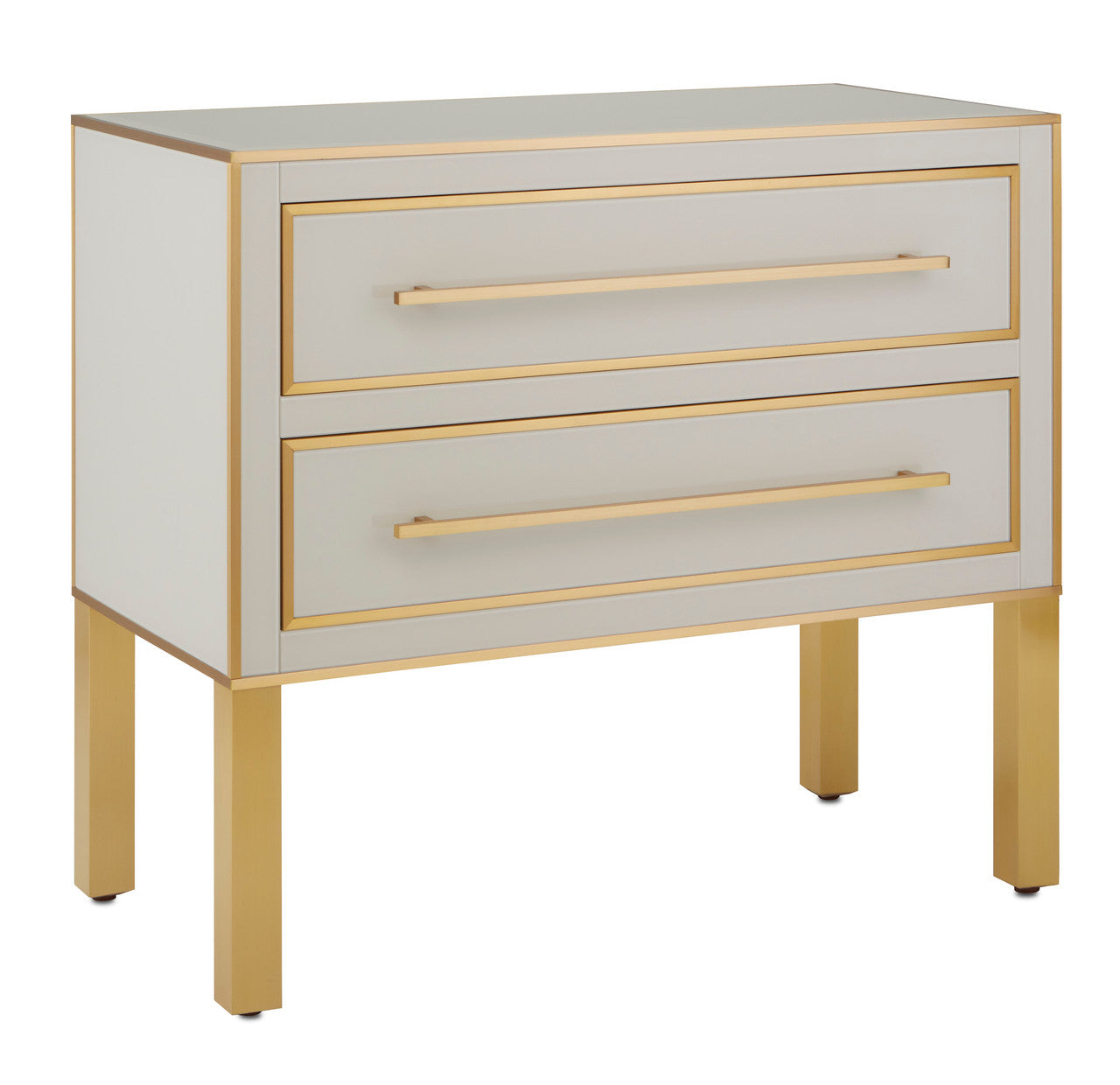 Currey & Co. Arden Ivory Chest 3000-0184