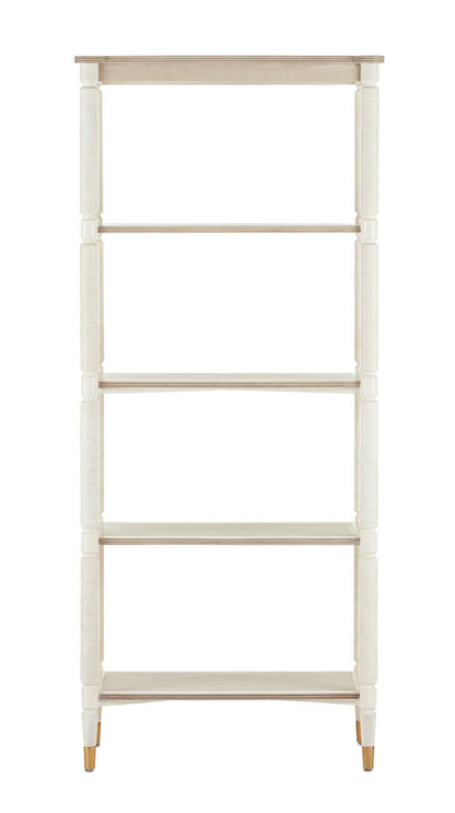 Currey & Co. Aster White Etagere 3000-0203