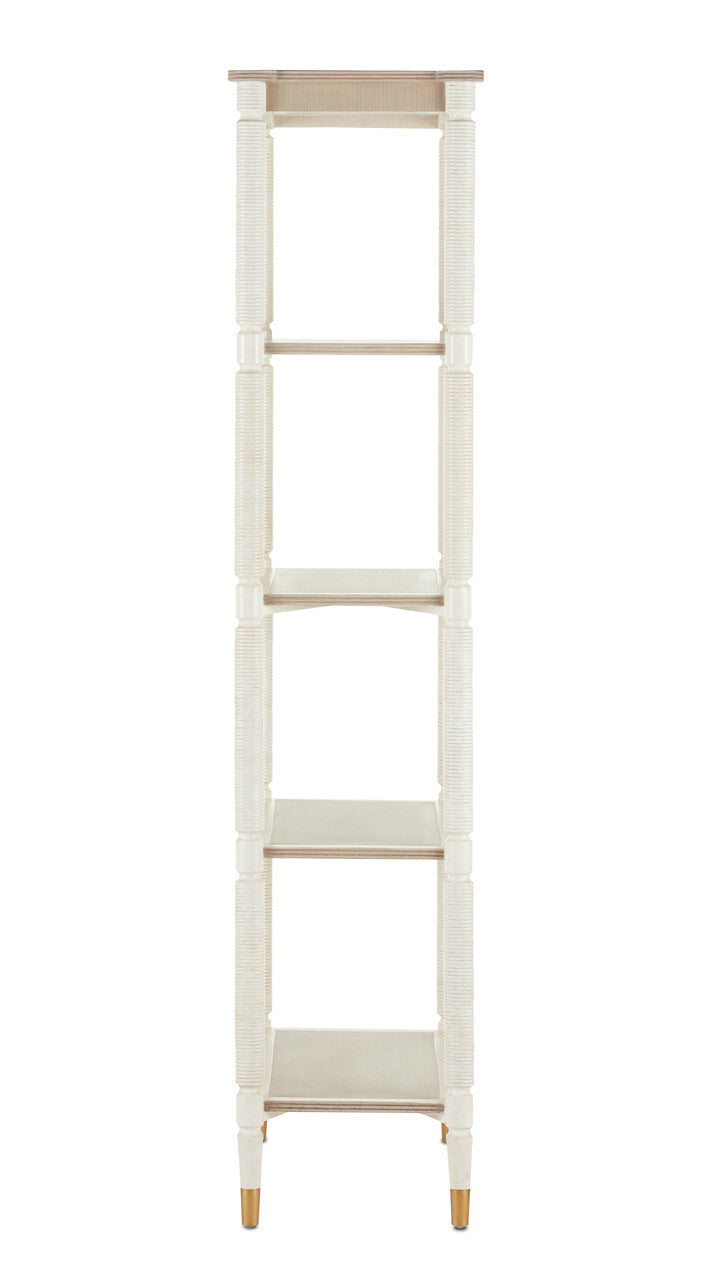 Currey & Co. Aster White Etagere 3000-0203