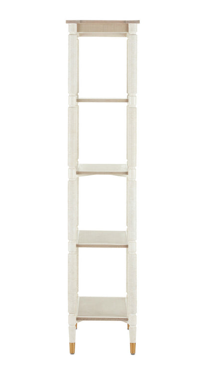 Currey & Co. Aster White Etagere 3000-0203