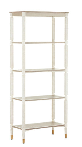 Currey & Co. Aster White Etagere 3000-0203