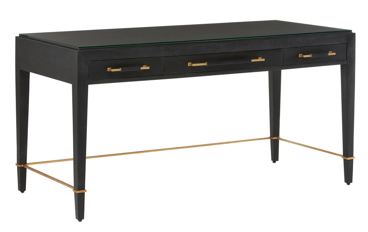 Currey & Co. Verona Black Desk 3000-0207