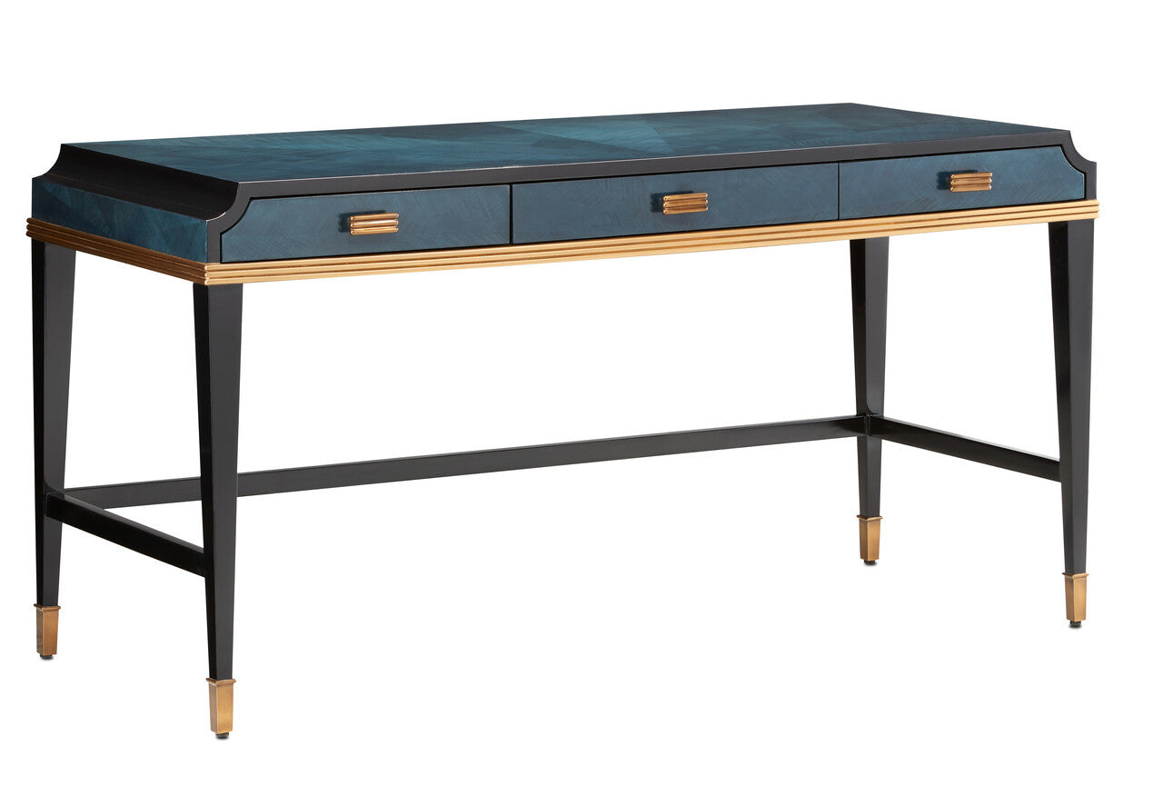 Currey & Co. Kallista Large Blue Desk 3000-0208