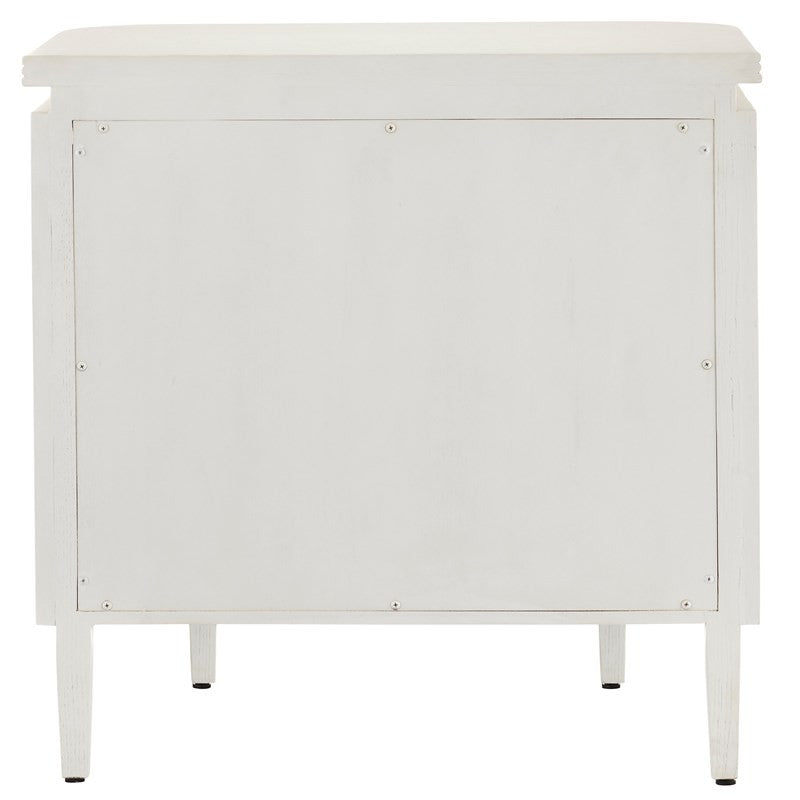 Currey & Co. Briallen White Nightstand 3000-0279