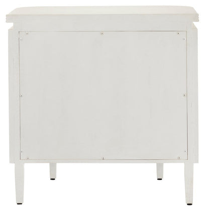 Currey & Co. Briallen White Nightstand 3000-0279