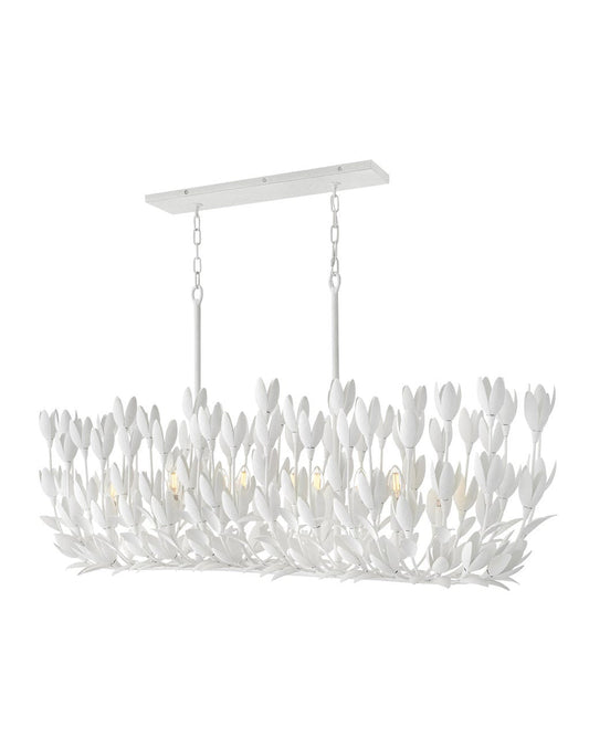 Hinkley Lighting Flora Ten Light Linear in Textured Plaster 30015TXP