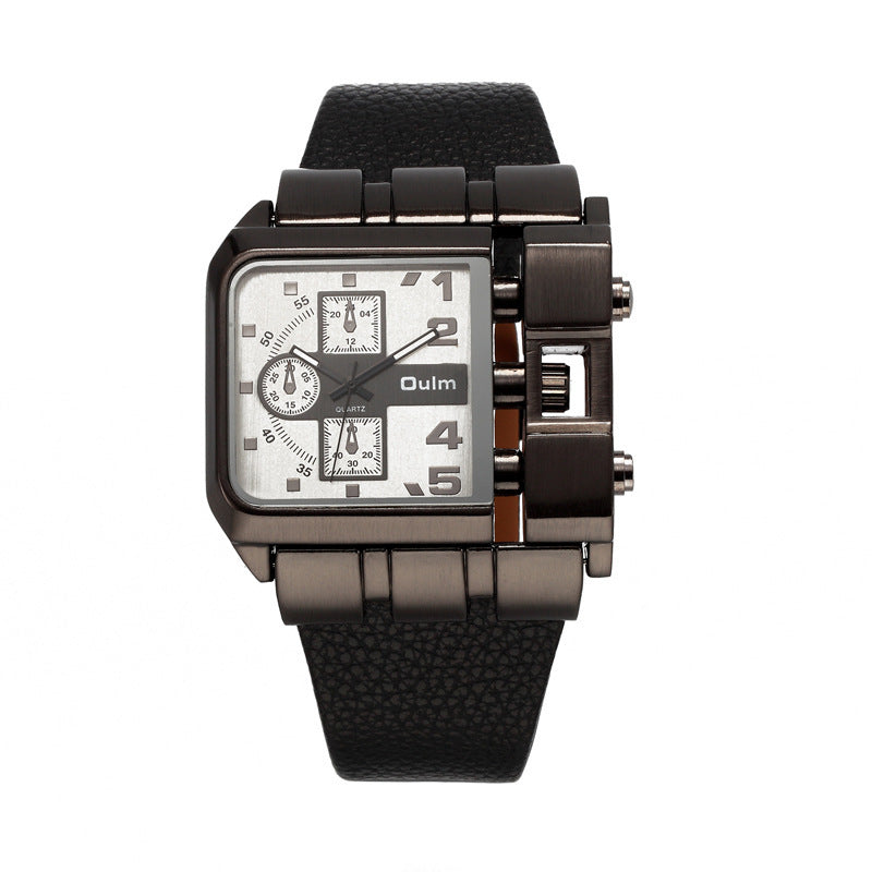 Qulm Casual single movement quartz mens's watch