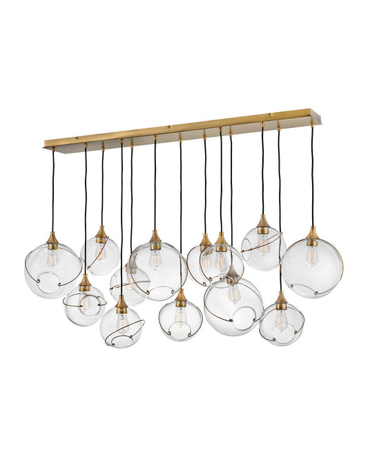 Hinkley Lighting Skye Thirteen Light Linear Heritage Brass 30305HBR