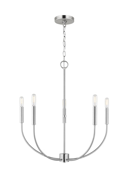 Visual Comfort Studio Chapman & Myers Bayview Double Left Sconce in Polished Nickel CW1102PN