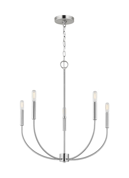 Visual Comfort Studio Chapman & Myers Bayview Double Left Sconce in Polished Nickel CW1102PN