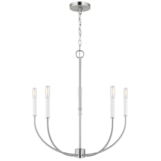 Visual Comfort Studio Chapman & Myers Bayview Double Left Sconce in Polished Nickel CW1102PN