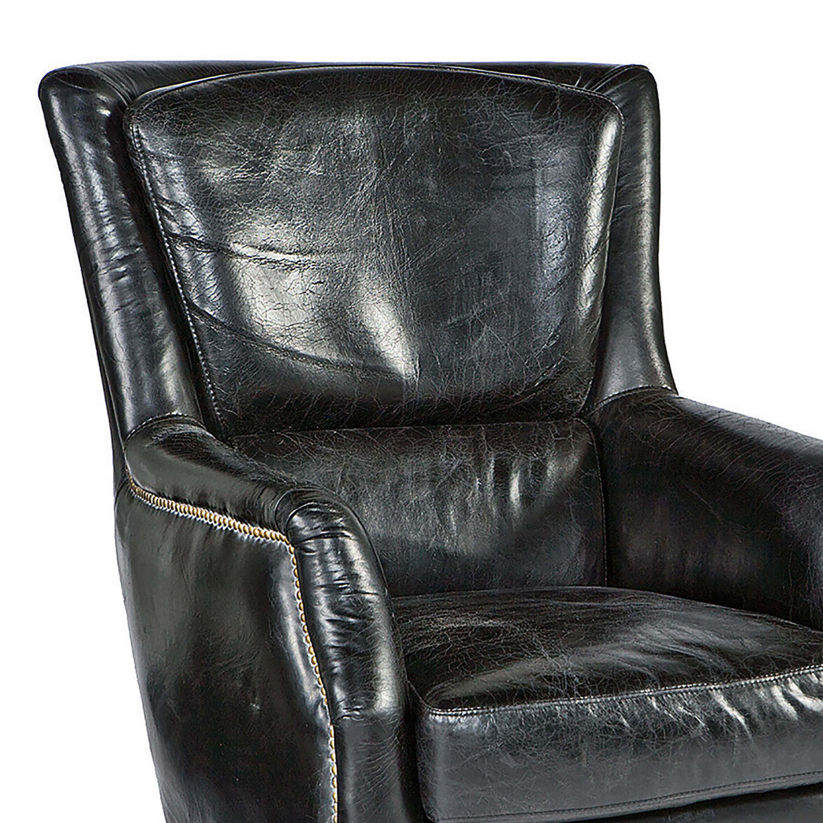 Regina Andrew Leather Garconniere Chair 32-1004BLK