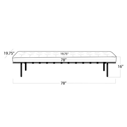 Regina Andrew Tufted Gallery Bench 32-1007WT