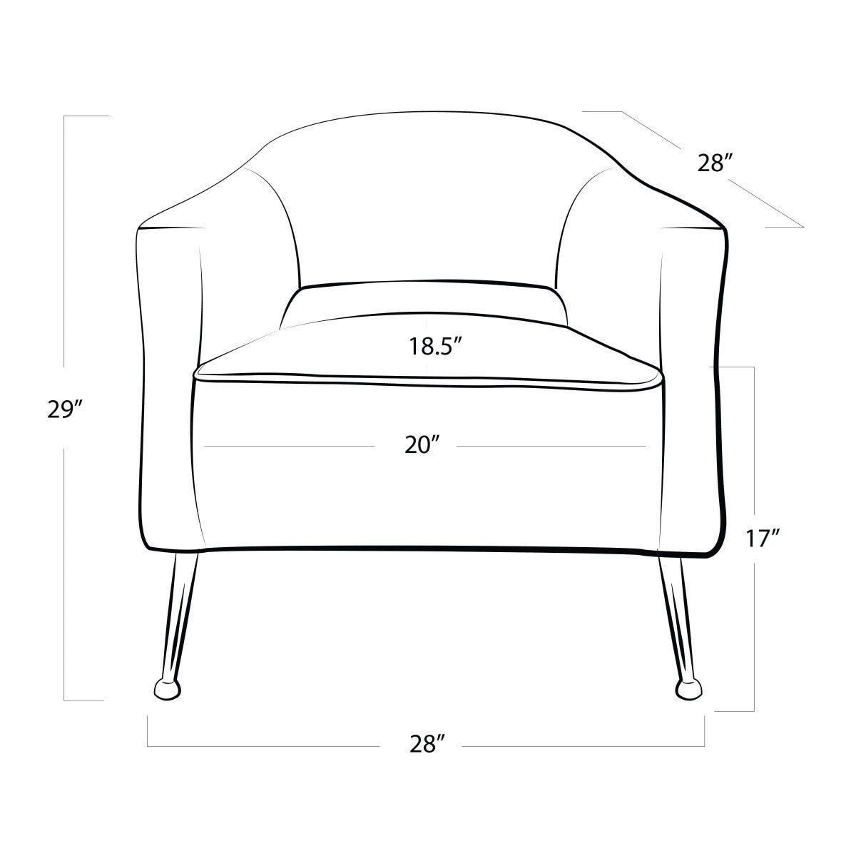 Regina Andrew Mimi Linen Chair 32-1120LIN