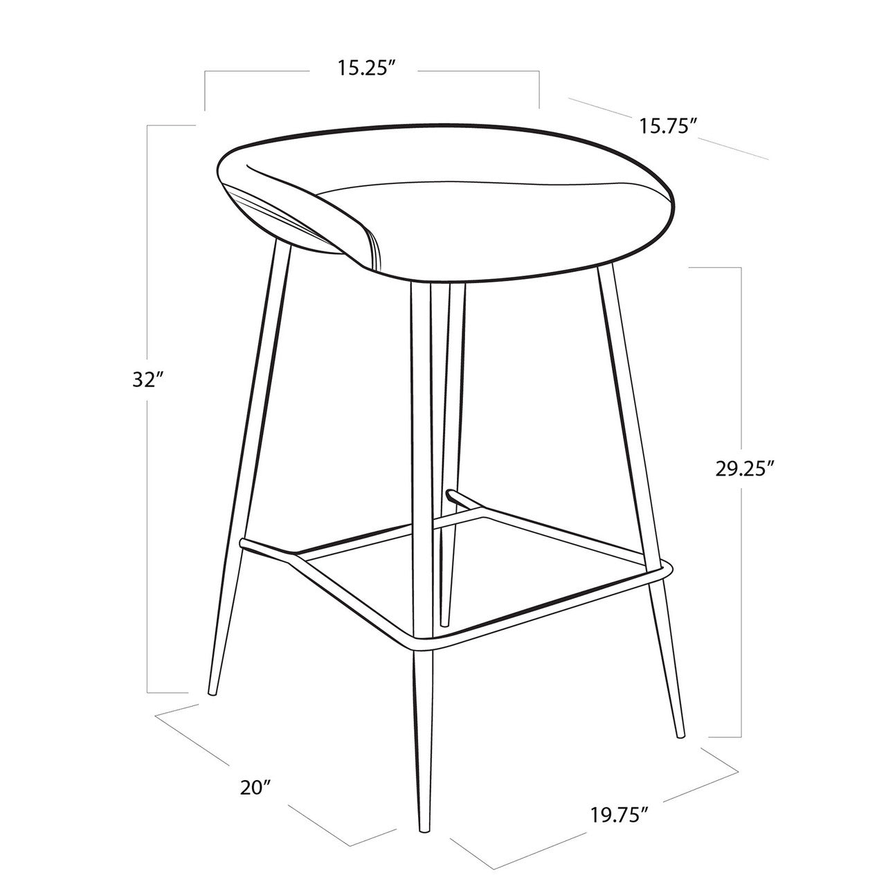 Regina Andrew Marc Bar Stool 32-1179