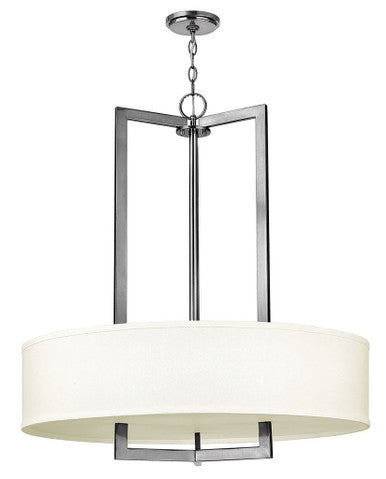 Hinkley Lighting Hampton Large Drum Antique Nickel Integrated LED Bulb(s) 3206AN-LED