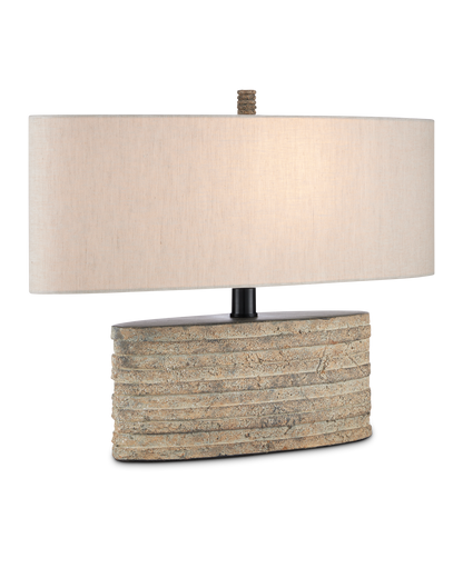 Currey & Co. Innkeeper Rustic Oval Table Lamp 6000-0858