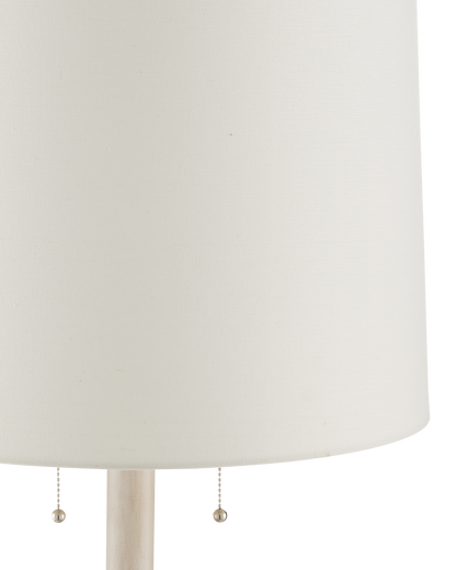 Currey & Co. Malayan White Floor Lamp 8000-0112