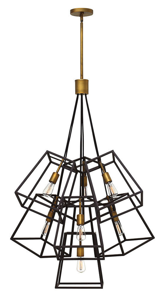 Hinkley Lighting Fulton Seven Light Multi Tier Bronze 3357BZ