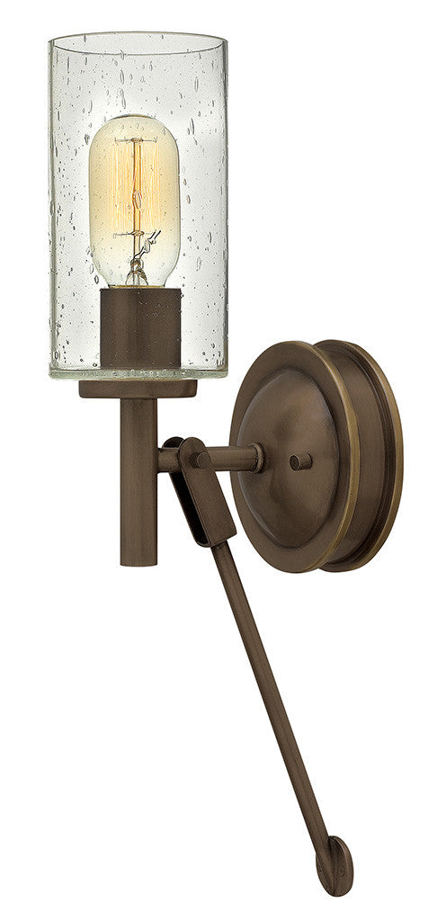 Hinkley Lighting Collier Single Light Sconce Light Oiled Bronze 3380LZ