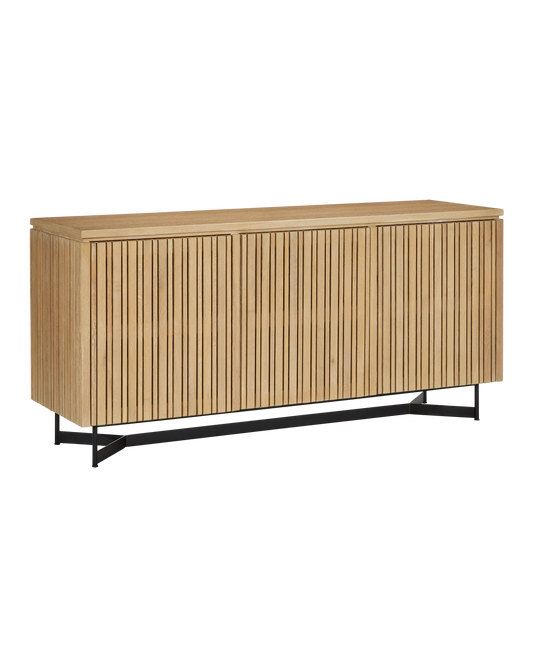 Currey & Co. Indeo Washed Oak Credenza 3000-0294