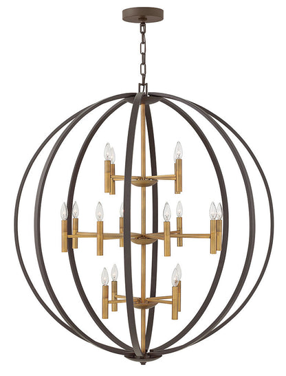 Hinkley Lighting Euclid Extra Large Three Tier Orb Spanish Bronze 3464SB