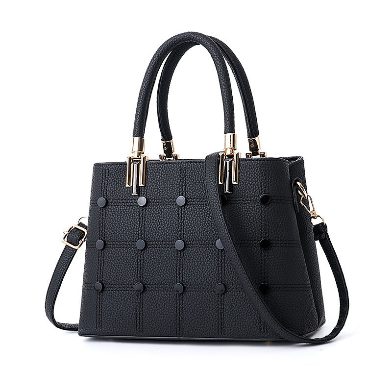 Dahlia Designer Rivet Handbag in 8 Colors