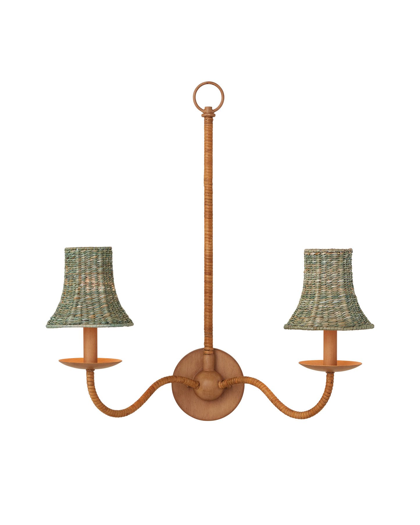 Currey & Co. Bell Light Teal Chandelier Shade 0900-0042