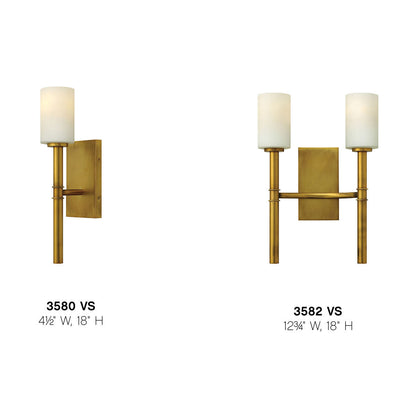 Hinkley Lighting Margeaux Single Light Sconce Vintage Brass 3580VS