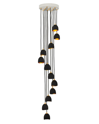 Hinkley Lighting Nula Large Multi Tier Shell Black 35908SHB