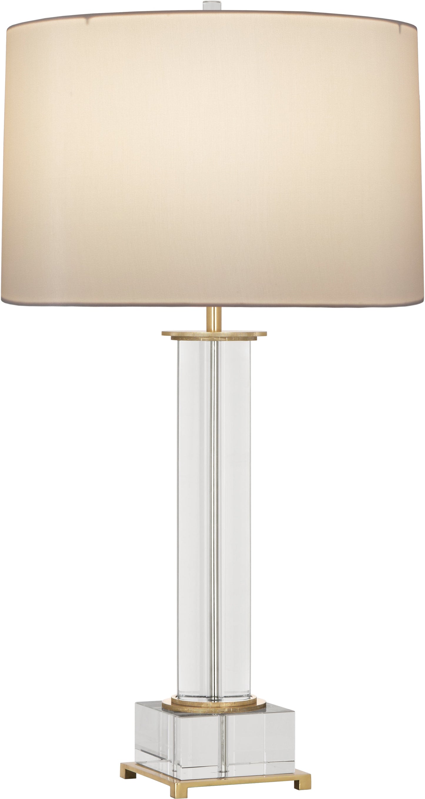 Robert Abbey  Williamsburg Williamsburg Finnie Table Lamp in Modern Brass Finish with Clear Lead Crystal 359