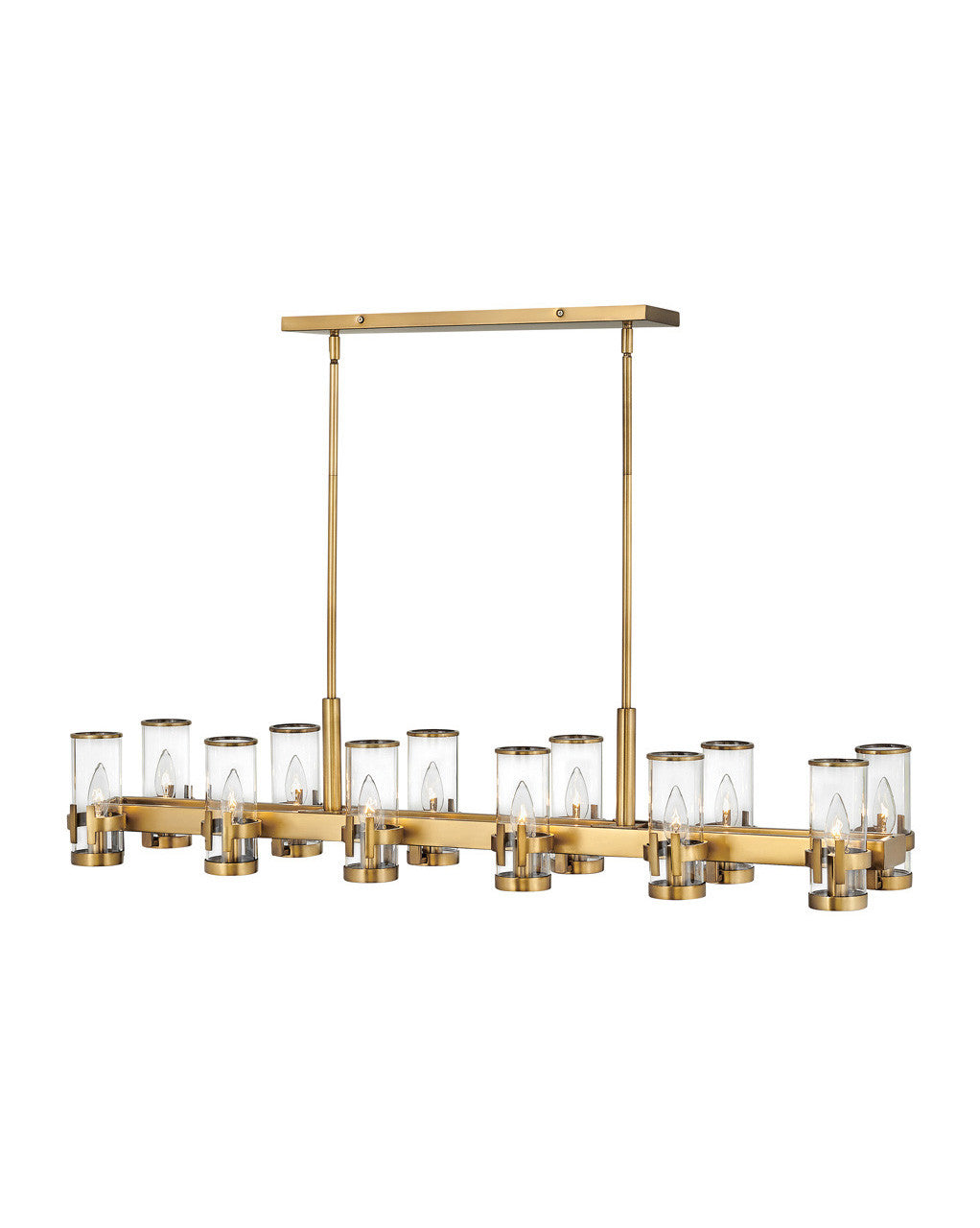 Hinkley Lighting Reeve Twelve Light Linear Heritage Brass 38108HB