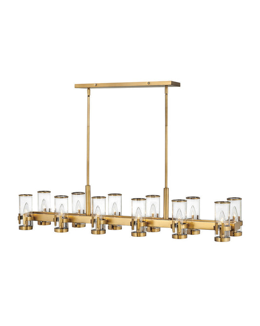 Hinkley Lighting Reeve Twelve Light Linear Heritage Brass 38108HB