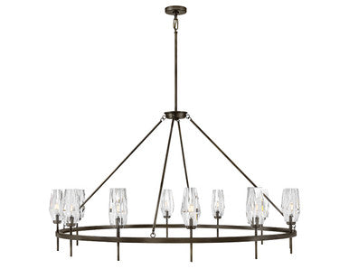 Hinkley Lighting Ana Extra Large Single Tier Chandelier in Black Oxide 38259BX