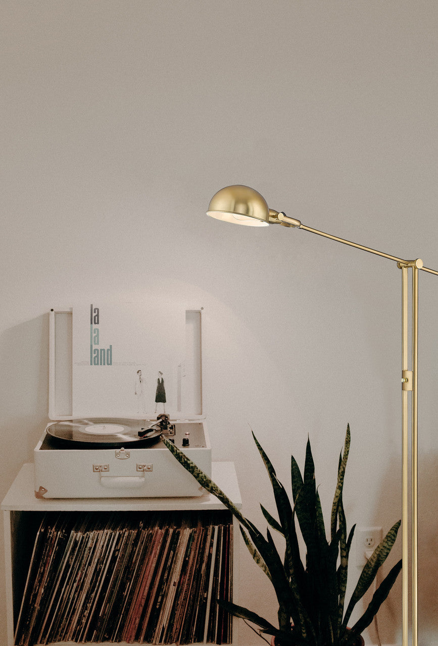 Z-Lite Grammercy Park 1 Light Floor Lamp in Heritage Brass 741FL-HBR