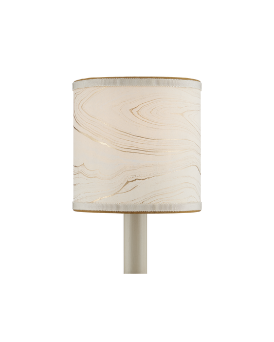 Currey & Co. Marble Cream Paper Drum Chandelier Shade 0900-0016