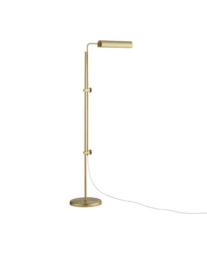 Currey & Co. Satire Brass Floor Lamp 8000-0113