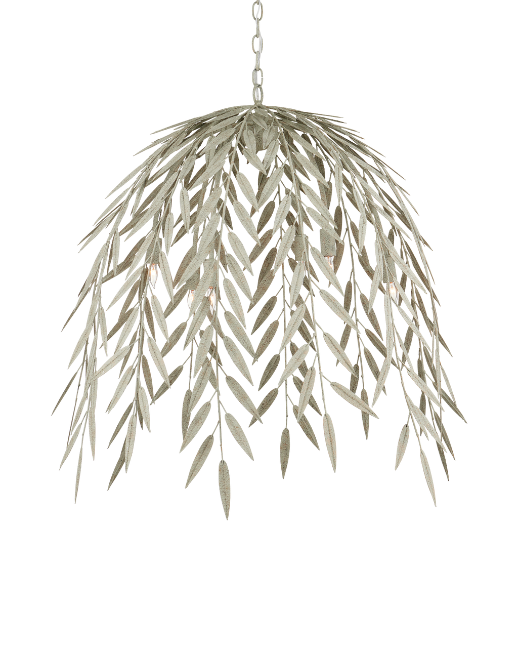 Currey & Co Weeping Sasaya Chandelier in Textured Sage 9000-1200