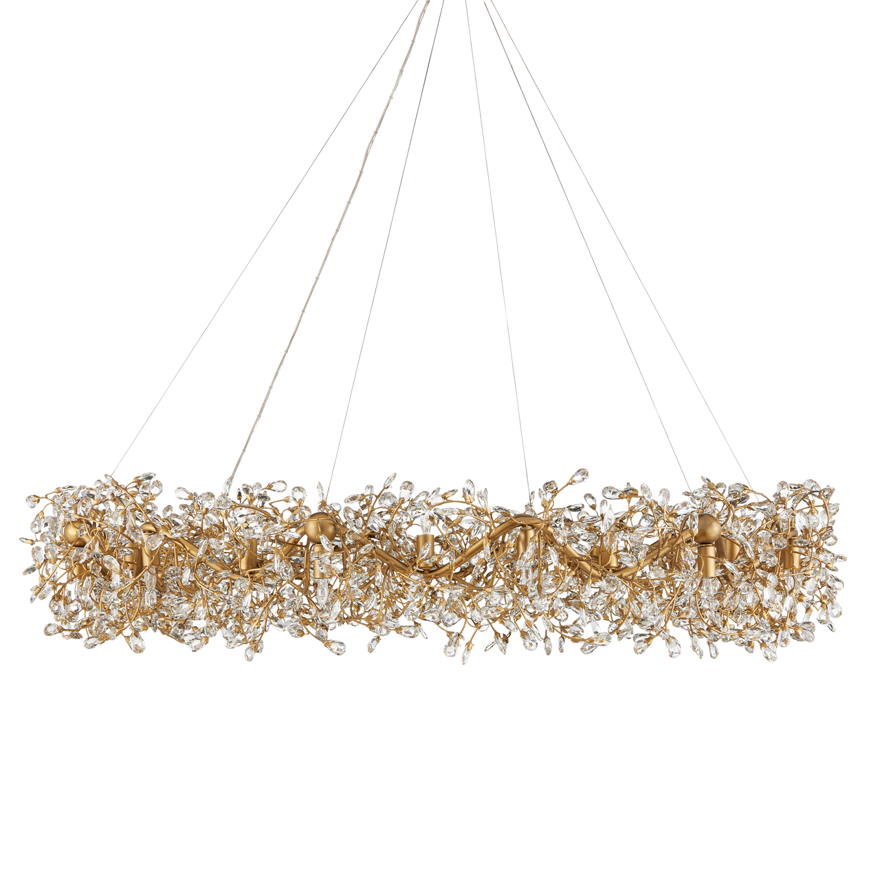 Currey & Co. Crystal Bud Grande Ring Chandelier 9000-1136