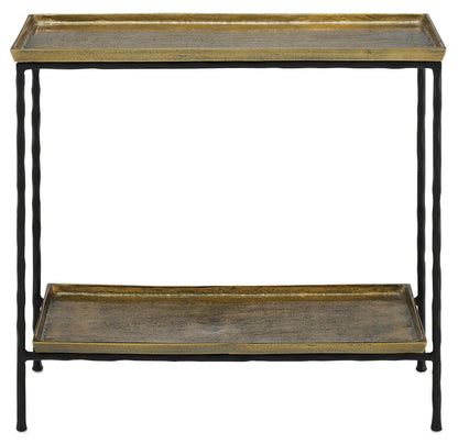 Currey & Co. Boyles Brass Side Table 4000-0060