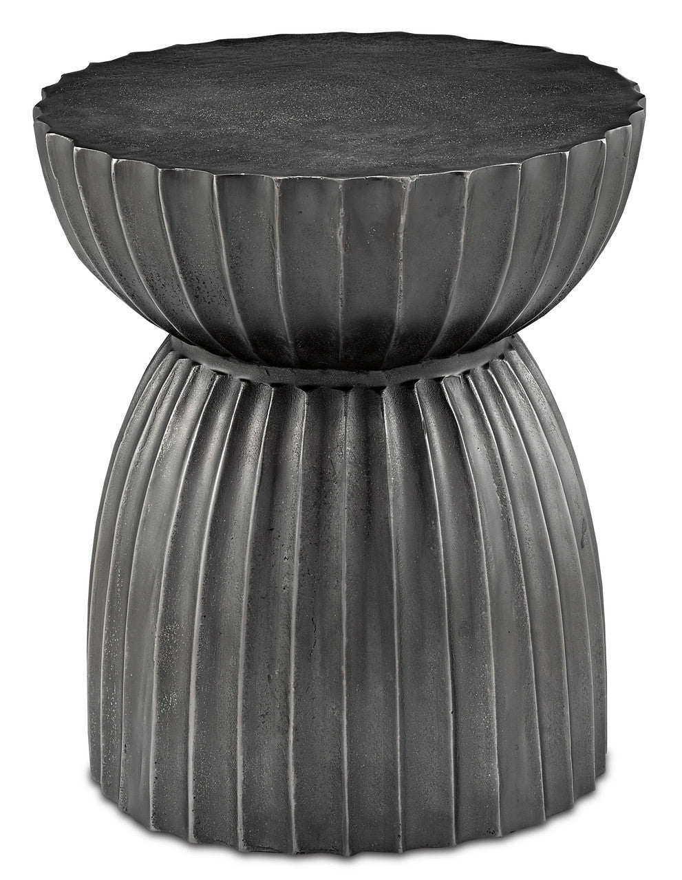 Currey & Co. Rasi Graphite Table/Stool 4000-0076